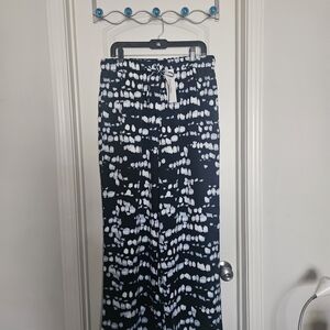 Calvin Klein Blue and White Pencil Skirt